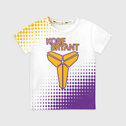 Футболка детская Коби Брайант Lakers Абстракция, цвет: 3D-принт