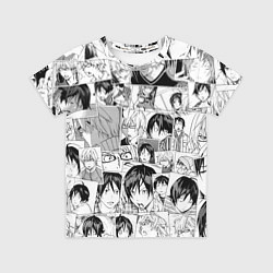 Футболка детская Бакуман паттерн, цвет: 3D-принт