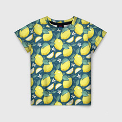 Футболка детская Cute lemon pattern, цвет: 3D-принт