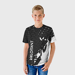 Футболка детская Valorant - Паттерн надписи, цвет: 3D-принт — фото 2