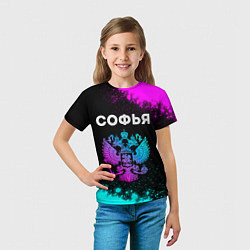 Футболка детская Софья Россия, цвет: 3D-принт — фото 2