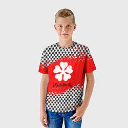 Футболка детская Чёрный клевер black clover паттерн, цвет: 3D-принт — фото 2