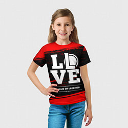 Футболка детская League of Legends Love Классика, цвет: 3D-принт — фото 2