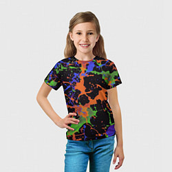 Футболка детская Абстрактный пятнистый узор, цвет: 3D-принт — фото 2