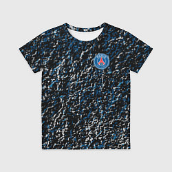 Футболка детская Псж paris брызги красок, цвет: 3D-принт