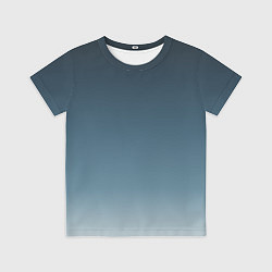 Футболка детская GRADIENT shades of blue, цвет: 3D-принт
