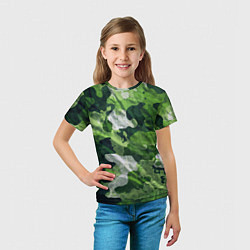 Футболка детская Camouflage Pattern Камуфляж Паттерн, цвет: 3D-принт — фото 2