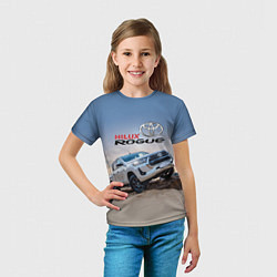 Футболка детская Toyota Hilux Rogue Off-road vehicle Тойота - прохо, цвет: 3D-принт — фото 2