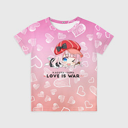 Футболка детская Цубамэ Коясу Kaguya-sama: Love is War, цвет: 3D-принт