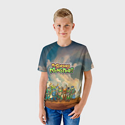 Футболка детская My singing monsters САХАСЕМЬЯ, цвет: 3D-принт — фото 2