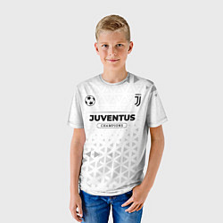 Футболка детская Juventus Champions Униформа, цвет: 3D-принт — фото 2