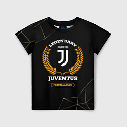 Футболка детская Лого Juventus и надпись Legendary Football Club на, цвет: 3D-принт