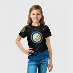 Футболка детская Inter logo, цвет: 3D-принт — фото 2