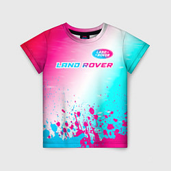 Футболка детская Land Rover Neon Gradient, цвет: 3D-принт