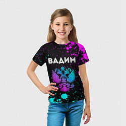 Футболка детская Вадим Россия, цвет: 3D-принт — фото 2