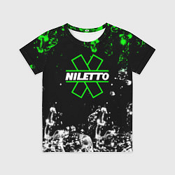 Футболка детская Нилето niletto текстура воды, цвет: 3D-принт