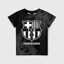 Футболка детская Barcelona Sport на темном фоне, цвет: 3D-принт