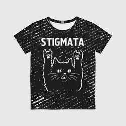 Футболка детская Группа Stigmata и Рок Кот, цвет: 3D-принт