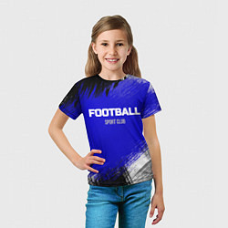 Футболка детская Sports club FOOTBALL, цвет: 3D-принт — фото 2