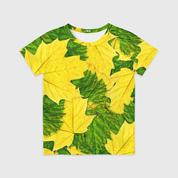 Футболка детская Осенние кленовые листья, цвет: 3D-принт