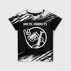 Футболка детская Arctic Monkeys - КОТ - Краски, цвет: 3D-принт