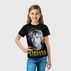 Футболка детская Nirvana - Kurt Donald Cobain, цвет: 3D-принт — фото 2