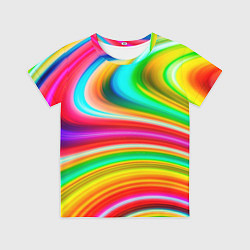 Футболка детская Rainbow colors, цвет: 3D-принт