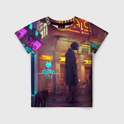 Футболка детская Stray Cat x Robots, цвет: 3D-принт