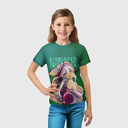 Футболка детская Made in Abyss аниме Наначи, цвет: 3D-принт — фото 2