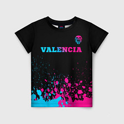 Детская футболка Valencia - neon gradient: символ сверху