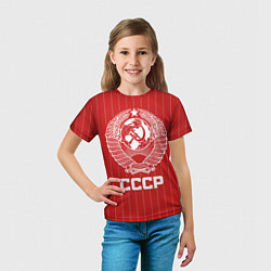Футболка детская Герб СССР Советский союз, цвет: 3D-принт — фото 2