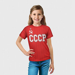 Футболка детская Союз Советских Социалистических Республик, цвет: 3D-принт — фото 2