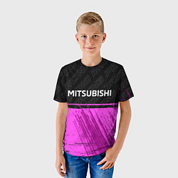 Футболка детская Mitsubishi pro racing: символ сверху, цвет: 3D-принт — фото 2