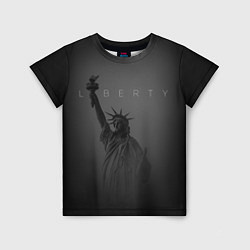 Футболка детская LIBERTY - СТАТУЯ СВОБОДЫ, цвет: 3D-принт