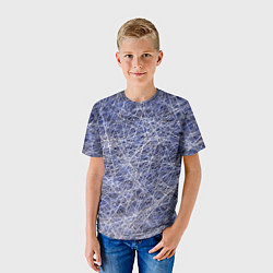 Футболка детская Паттерн из хаотичных линий - экспрессия, цвет: 3D-принт — фото 2