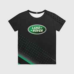 Футболка детская Land rover Зелёная абстракция, цвет: 3D-принт