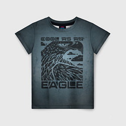 Футболка детская Cool as an eagle Крут как орел, цвет: 3D-принт