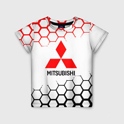 Футболка детская Mitsubishi - логотип, цвет: 3D-принт