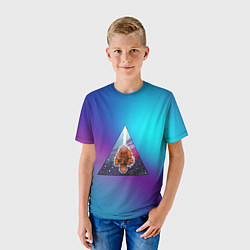 Футболка детская Утконосий Дзен 3D, цвет: 3D-принт — фото 2