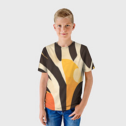 Футболка детская Сафари узоры, цвет: 3D-принт — фото 2