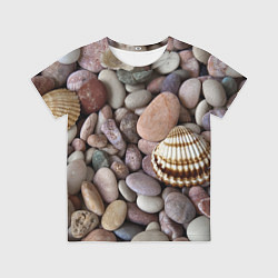 Детская футболка Морские камни и ракушки