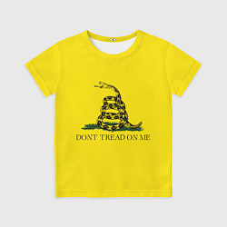 Футболка детская Dont tread on me или Гадзденская змея, цвет: 3D-принт