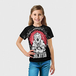 Футболка детская Jiu-Jitsu red sun Brazil, цвет: 3D-принт — фото 2