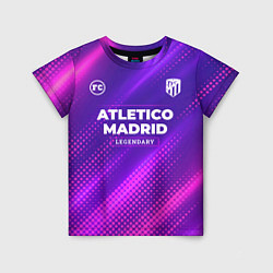 Футболка детская Atletico Madrid legendary sport grunge, цвет: 3D-принт