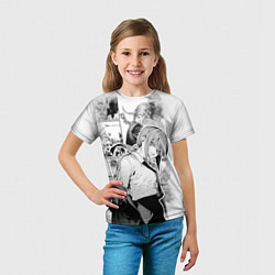 Футболка детская Макима - Демон контроля - Человек-бензопила, цвет: 3D-принт — фото 2