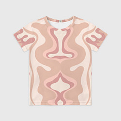 Футболка детская Линии абстрактные цветные, цвет: 3D-принт