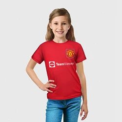 Футболка детская Джейдон Санчо Манчестер Юнайтед форма 20222023, цвет: 3D-принт — фото 2