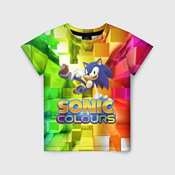 Футболка детская Sonic Colours - Hedgehog - Video game, цвет: 3D-принт