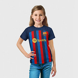 Футболка детская Kessie Барселона форма 20222023, цвет: 3D-принт — фото 2
