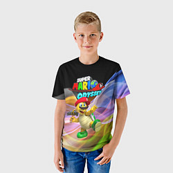 Футболка детская Super Mario Odyssey - Hero turtle Koopa Troopa, цвет: 3D-принт — фото 2